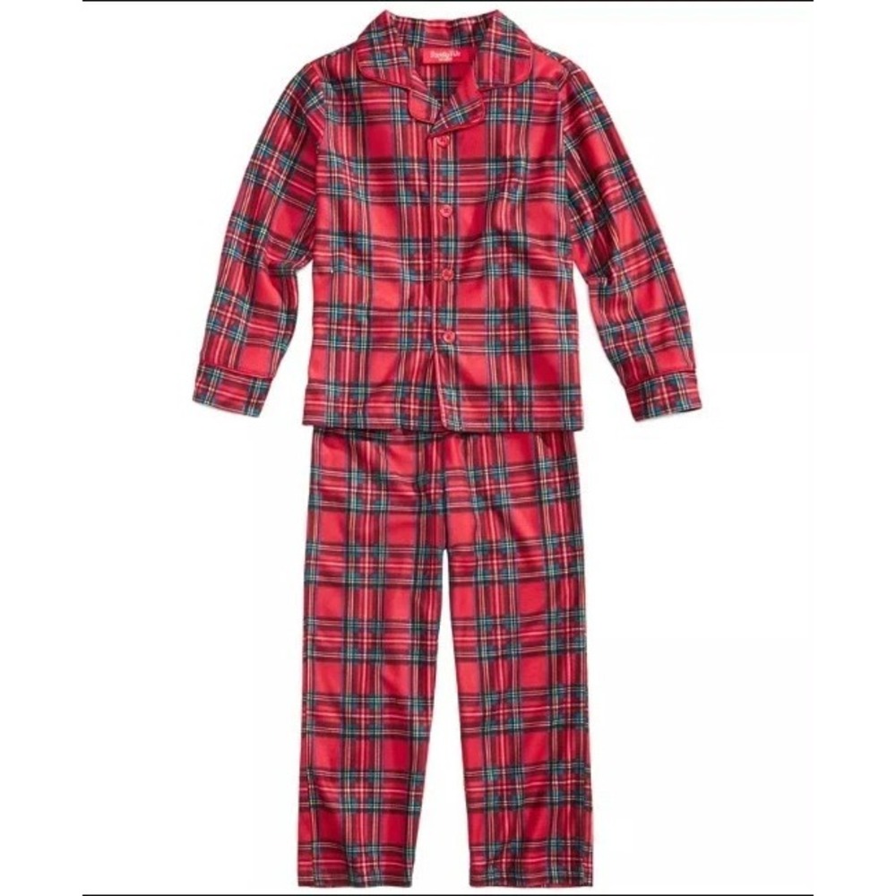 Family PJs Christmas Kids Pajama Set Size 6-7 NWT